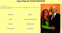 Desktop Screenshot of familie-baptistella.de